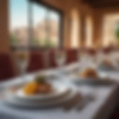 Elegant Table Setting at Lezzet Exquisite dining setup at Lezzet