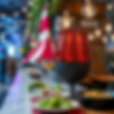 Innovative Culinary Creations at the Heart of Design District Culinary event showcasing innovative dishes and vibrant atmosphere