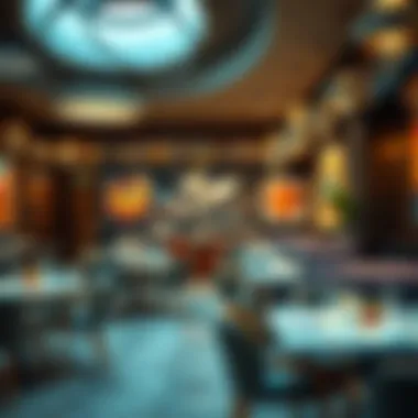 Contemporary Dining Experience in Dubai Design District Stylish restaurant interior showcasing contemporary design and art