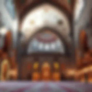 Intricate Interiors of Satwa Big Masjid Interior design elements highlighting the intricate details of Satwa Big Masjid