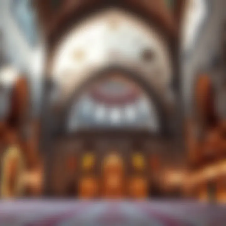 Intricate Interiors of Satwa Big Masjid Interior design elements highlighting the intricate details of Satwa Big Masjid