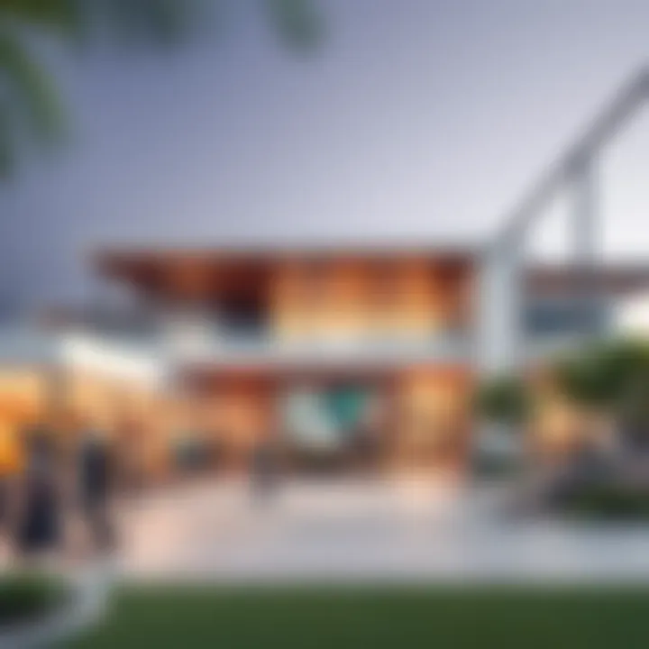 Modern community center illustrating social facilities and lifestyle activities