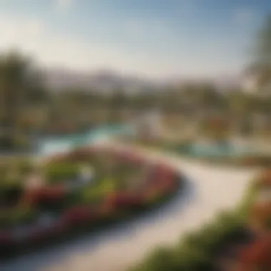 Community Park in Damac Hills Vibrant community park with recreational facilities in Damac Hills