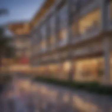 Shopping Center in Damac Hills Modern shopping center with diverse retail options in Damac Hills