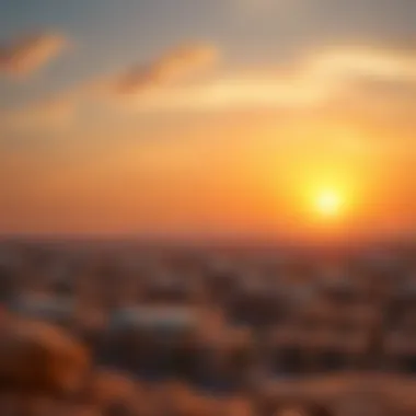 Stunning sunset over Damac Hills highlighting the serene environment