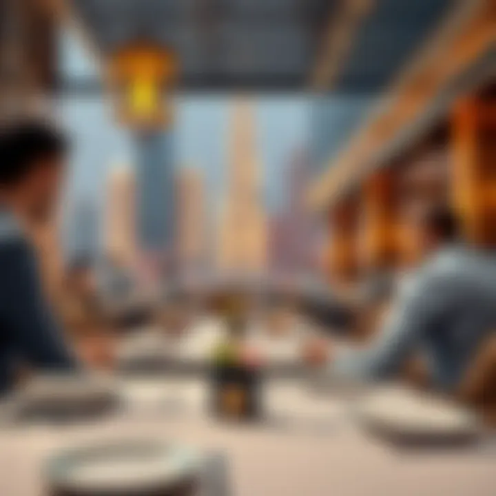 Luxurious dining experience at a DIFC restaurant