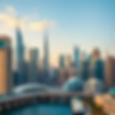 A Tapestry of Architectural Styles in Dubai's Skyline Dynamic skyline showcasing various architectural styles