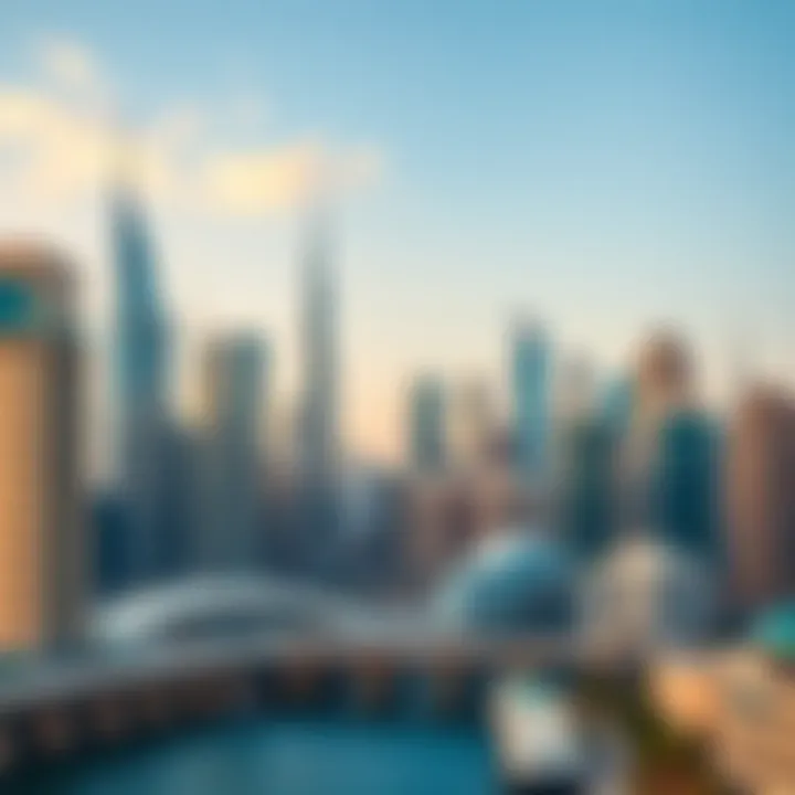 A Tapestry of Architectural Styles in Dubai's Skyline Dynamic skyline showcasing various architectural styles