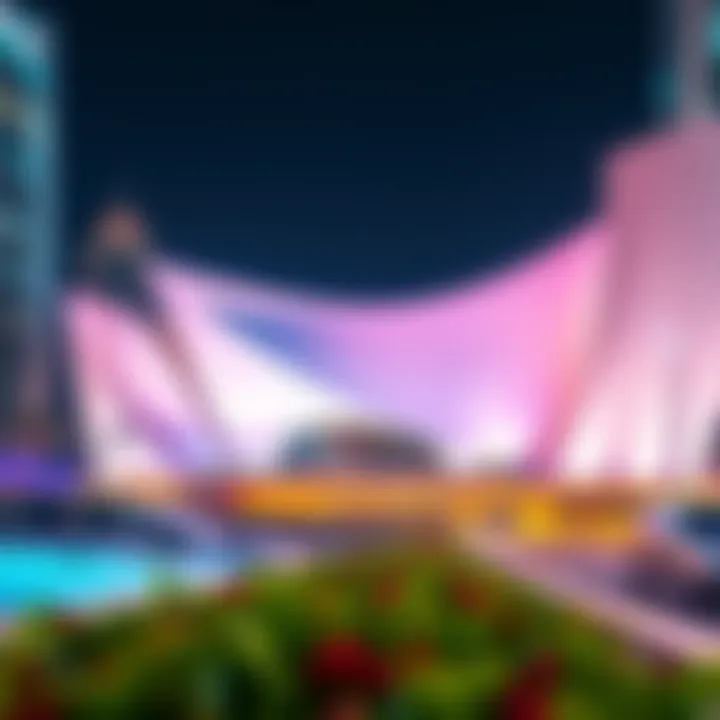 The cultural art installations at the Dubai Opera