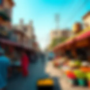 Local Market in Al Furjan Vibrant local market depicting cultural diversity in Al Furjan