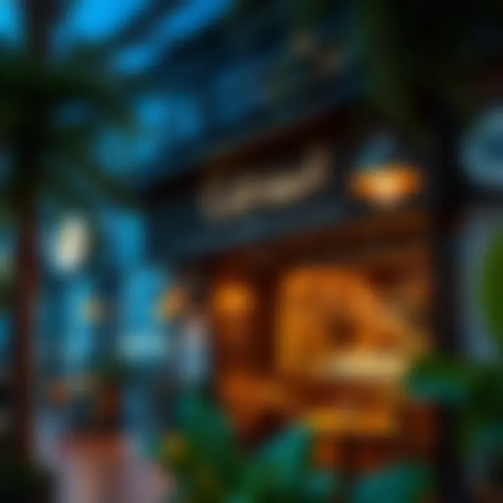 Culinary Delights: Cozy Café Experience A cozy café in Dubai Design District, inviting visitors to savor exquisite culinary offerings