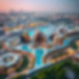 Modern Architecture of Dubai Digital Park Aerial view of Dubai Digital Park showcasing modern architecture