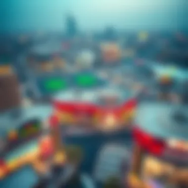 Aerial View of Dubai Duty Free Aerial view of Dubai Duty Free in Umm Ramool