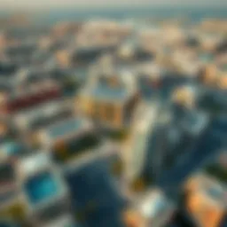 Aerial view of Dubai International Academic City showcasing its modern architecture