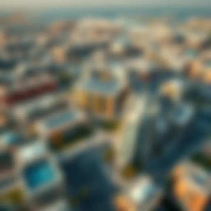Aerial view of Dubai International Academic City showcasing its modern architecture