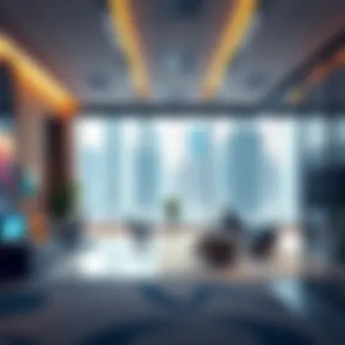 Innovative office spaces within Dubai Internet City designed for collaboration.