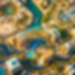 Aerial view showcasing the strategic layout of Dubai Investment Park 2