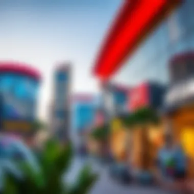 Vibrant Commercial Scene in Dubai Investment Park 2 Commercial facilities and retail spaces in Dubai Investment Park 2 bustling with activity