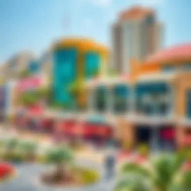 Visual representation of amenities surrounding Dubai Investment Park 2