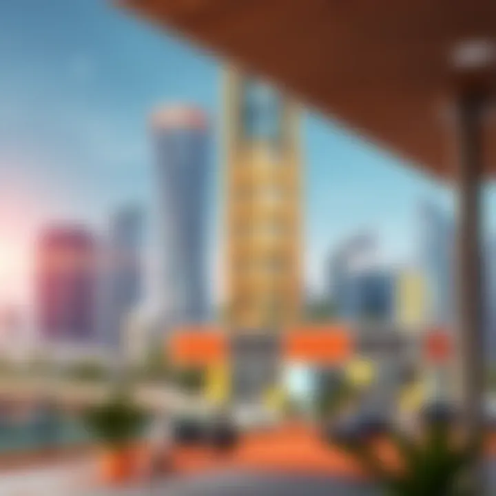 A tech hub featuring innovative office spaces and modern amenities