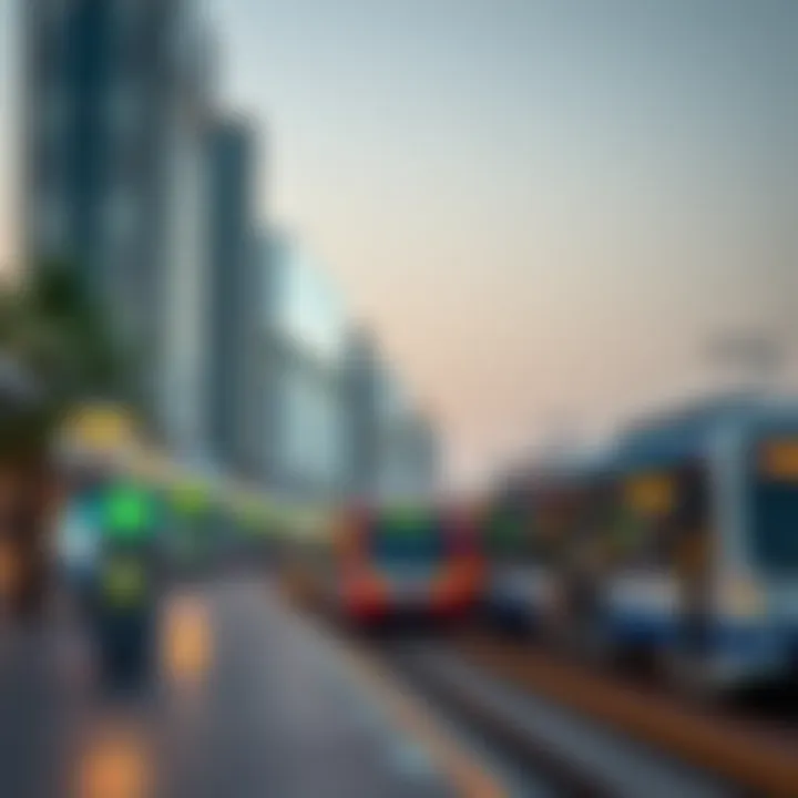 Sustainable transport initiatives promoted by Dubai Sports City Metro Station