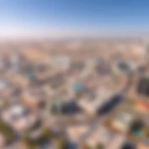 Aerial view of DubaiLand showcasing its dynamic layout