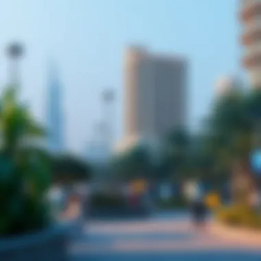 Community Park in Dubai A bustling community park in a Dubai neighborhood