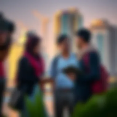 Parents discussing educational options with a school representative