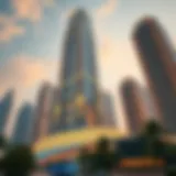 Stunning exterior view of Elite Tower showcasing its architectural design
