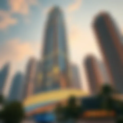 Stunning exterior view of Elite Tower showcasing its architectural design