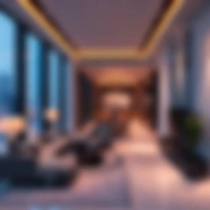 Luxury Living Space in Elite Tower Luxurious interior of a residential unit in Elite Tower