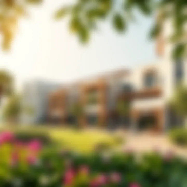 Vibrant community spaces and green areas in Emaar Business Park Greens