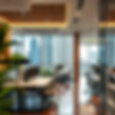 Modern Office Interiors at Emaar Business Park Greens Interior of a contemporary office space within Emaar Business Park Greens