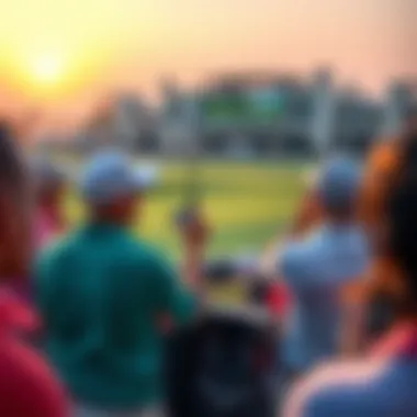 Golf Tournament at Emirates Golf Course Participants enjoying a vibrant golf tournament at Emirates Golf Course