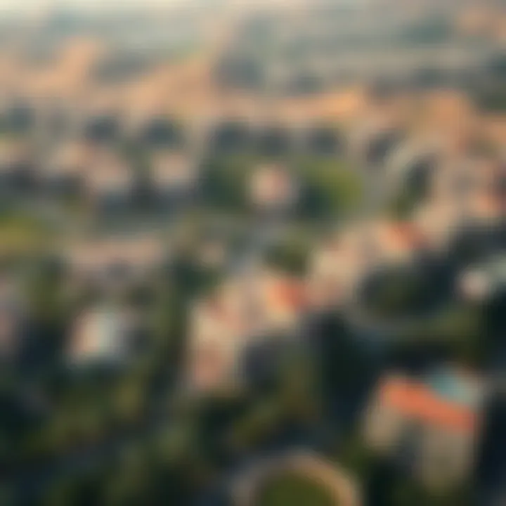 Aerial view of Emirates Hills showcasing luxury villas