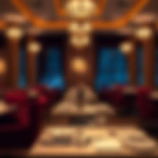 Sophisticated Dining Ambiance Elegant dining setup in a fine restaurant
