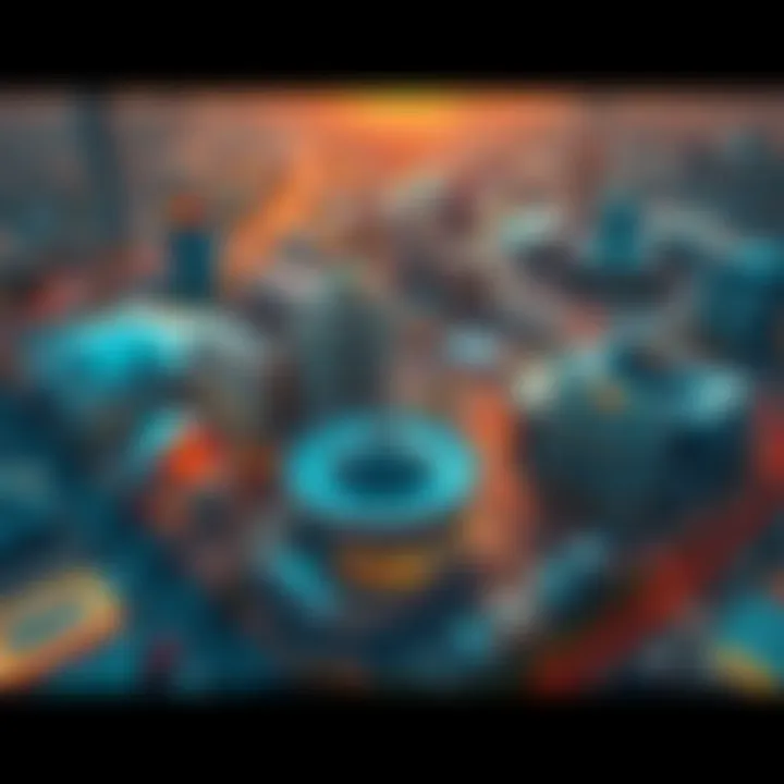 An aerial shot showcasing various parking facilities in Festival City