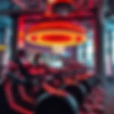 State-of-the-art gym equipment showcasing a vibrant workout atmosphere