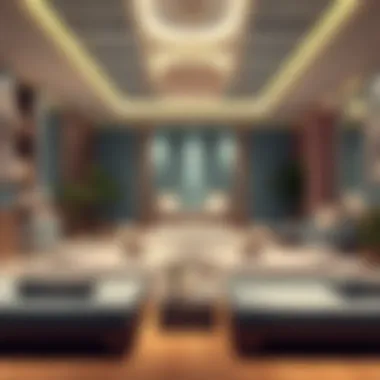 Relaxing wellness area with amenities for post-workout recovery