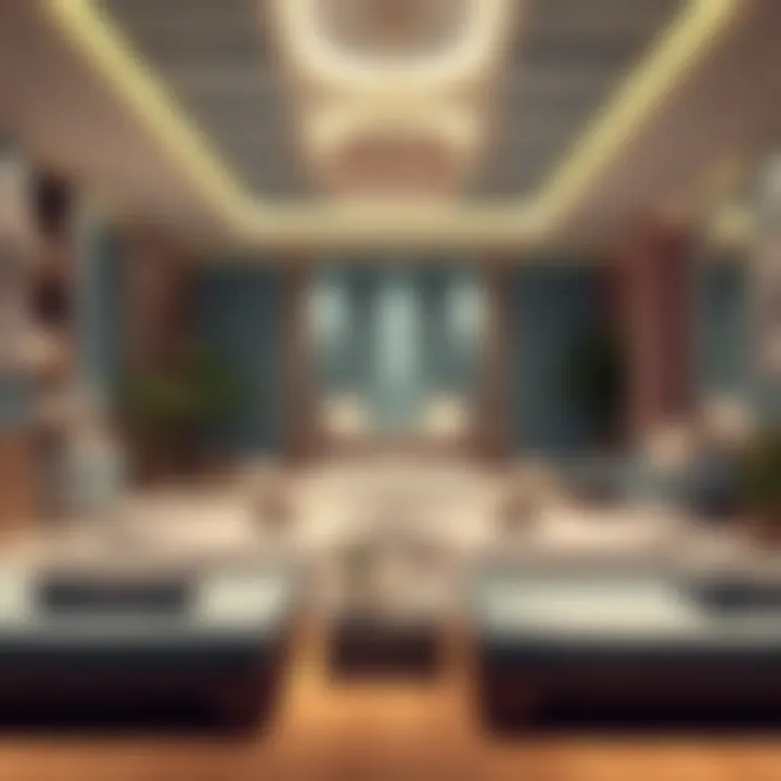 Relaxing wellness area with amenities for post-workout recovery