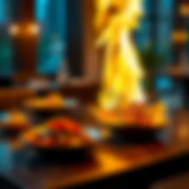 Artfully presented dishes from the menu