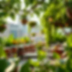 Dine in a lush green setting