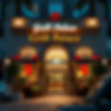 Exterior view of Grill Palace showcasing its inviting entrance