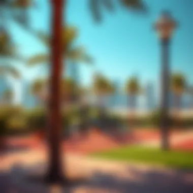 Inviting Outdoor Workout Space Well-maintained outdoor area designed for workouts