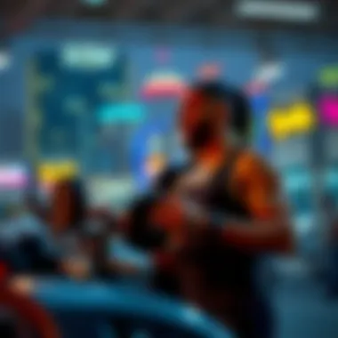 Personalized Training Experience Personal trainer guiding a member through a session