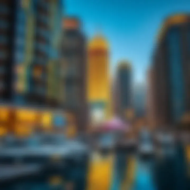 A modern marina view in Dubai highlighting luxury and urban lifestyle