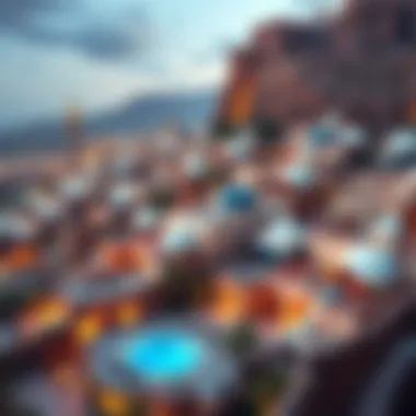 Architectural marvels nestled in hillside landscapes