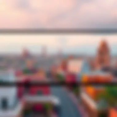 A panoramic view of Jafiliya showcasing its blend of traditional and modern architecture