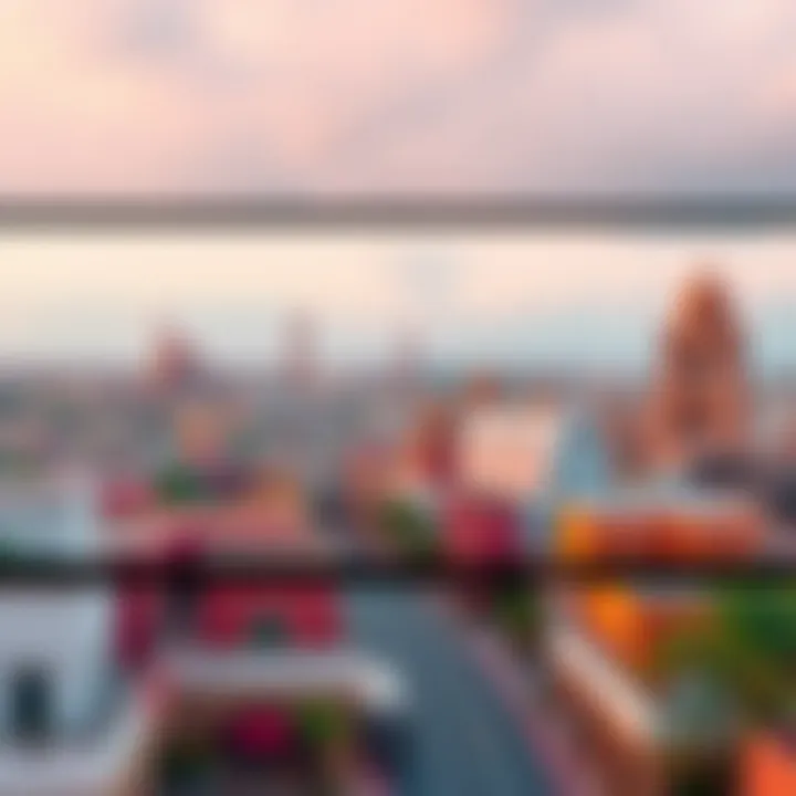 A panoramic view of Jafiliya showcasing its blend of traditional and modern architecture