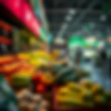 Organic Freshness in the Produce Section Fresh produce section highlighting organic offerings